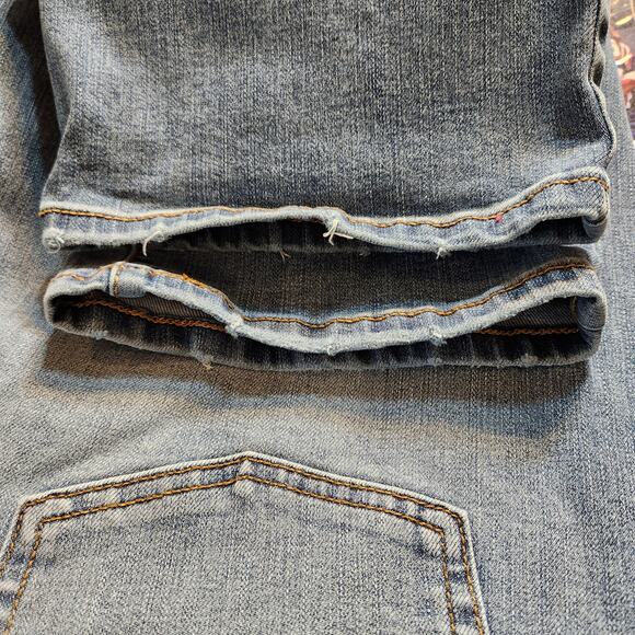 TIME & TRU Blue Medium Wash Straight Leg Jeans Stretch Comfort Casual Womens 16 - Picture 10 of 11